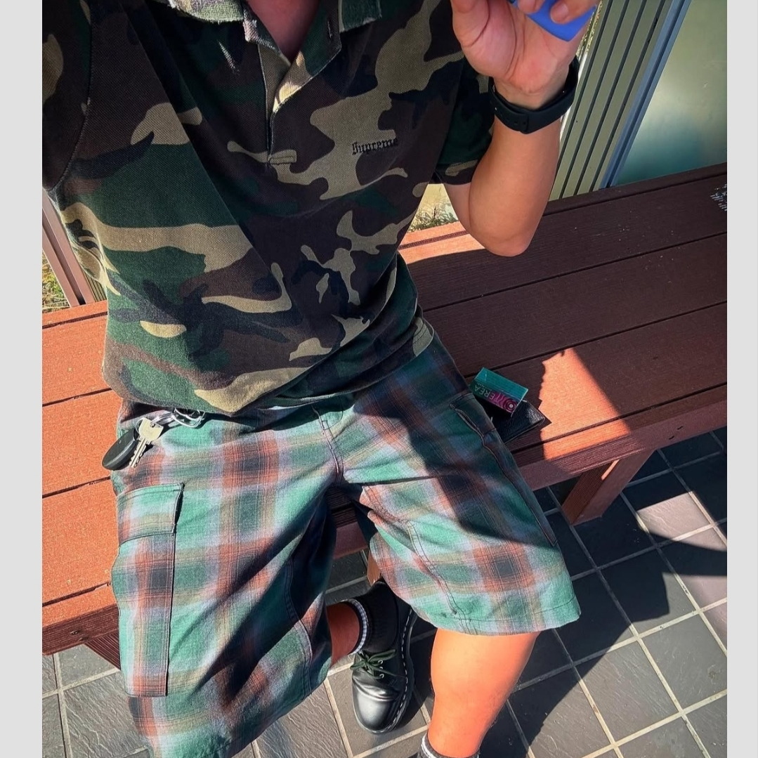 Supreme Washed Camo Polo Woodland Camo - 25SS 착용 스타일 - 2
