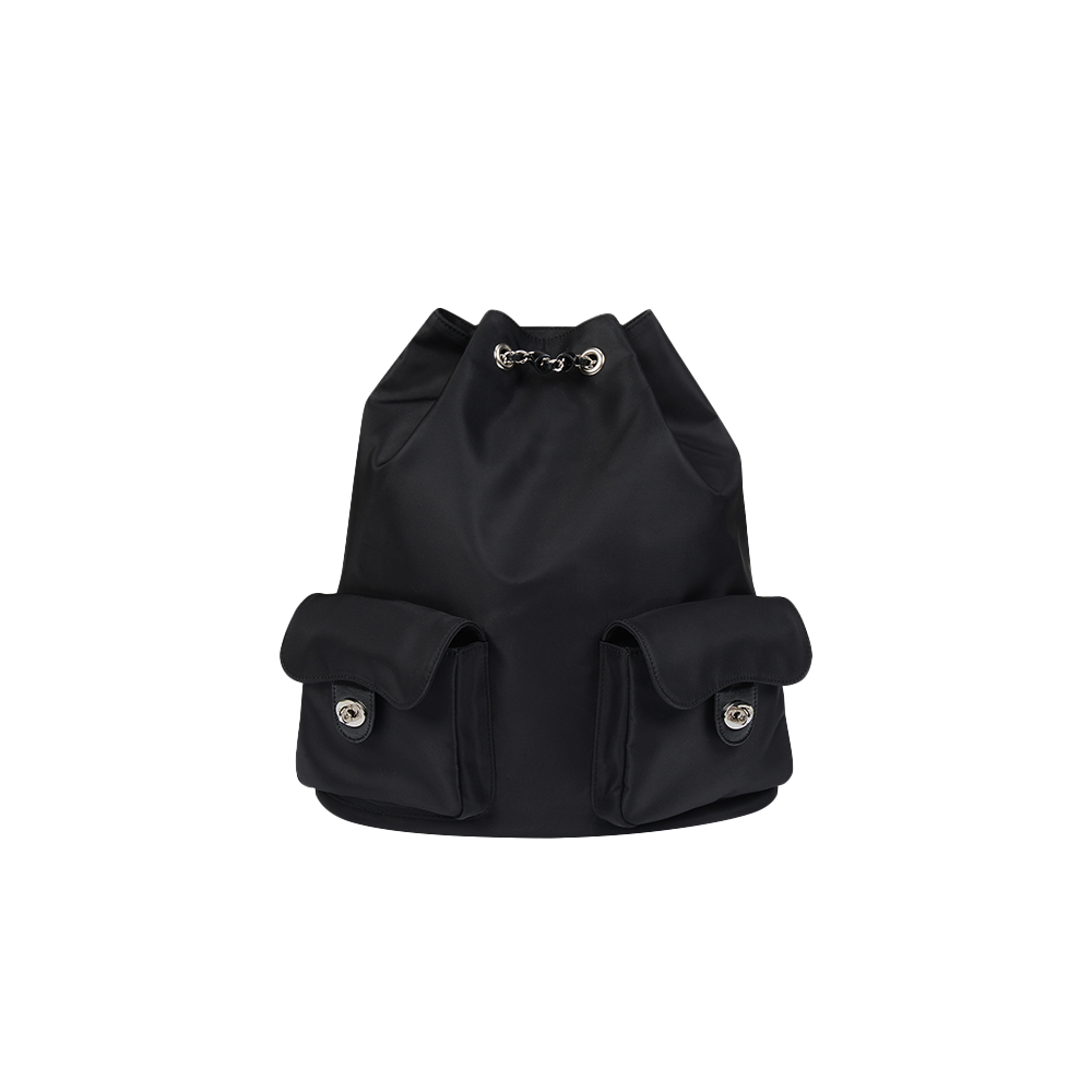 ANC-25SS041_NEW Anoetic Pocket Chain Backpack_Nylon Black