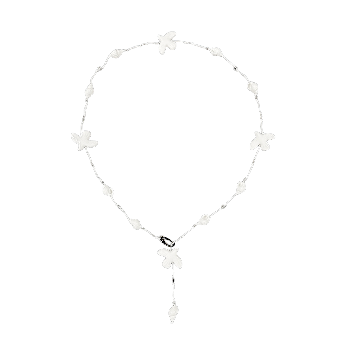 25SSBELT01 Rubati Journey of the Albatross String Belt White