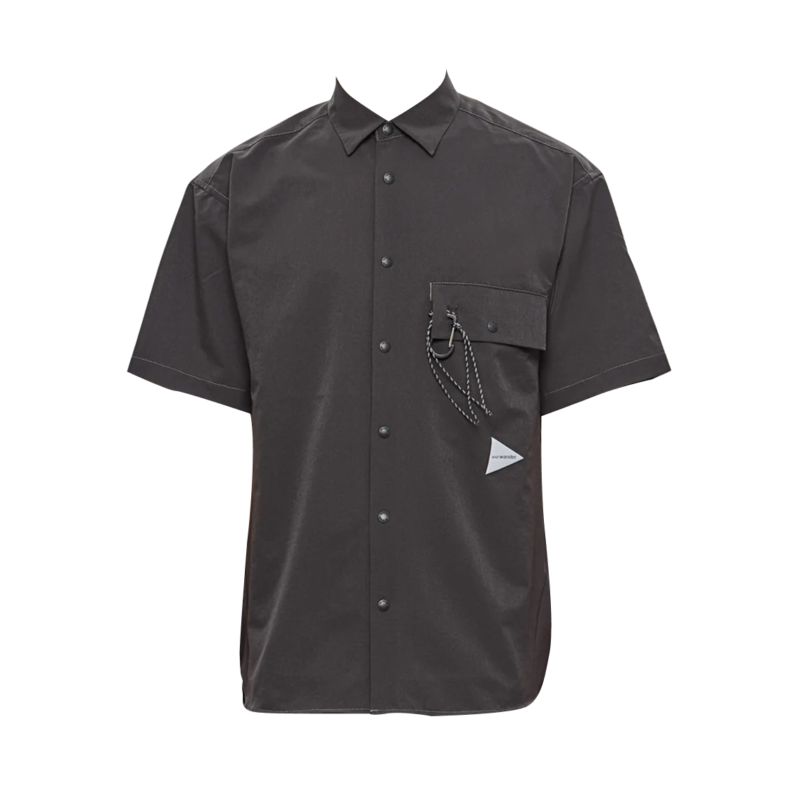 5745143027022 And Wander Dry Breathable SS Shirt Grey