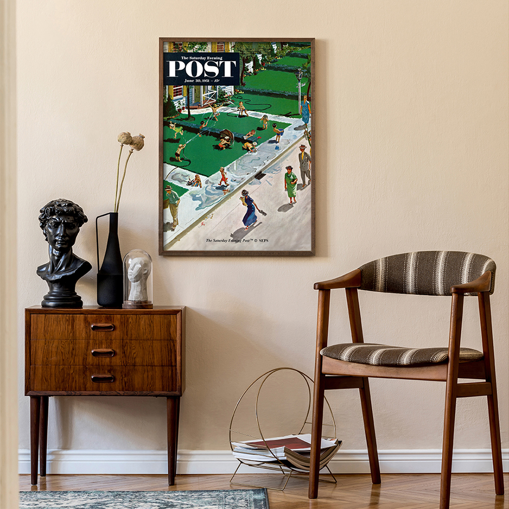 더 새터데이 이브닝 포스트 프레임 포스터_물싸움_A2(The Saturday Evening Post Framed Poster_Water Fight_A2) - 3