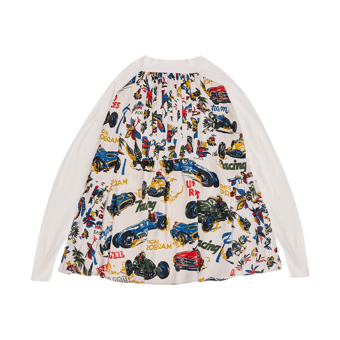 (W) 사카이 카 레이스 트로피컬 프린트 가디건 멀티((W) Sacai Car Race Tropical Print Cardigan Multi) - 2