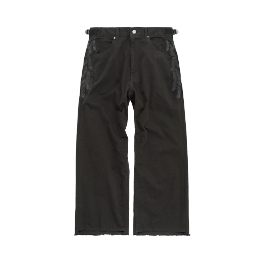 PG5OPT0202A0 Polyteru 1011 Feather Gosima Pants Deep Charcoal