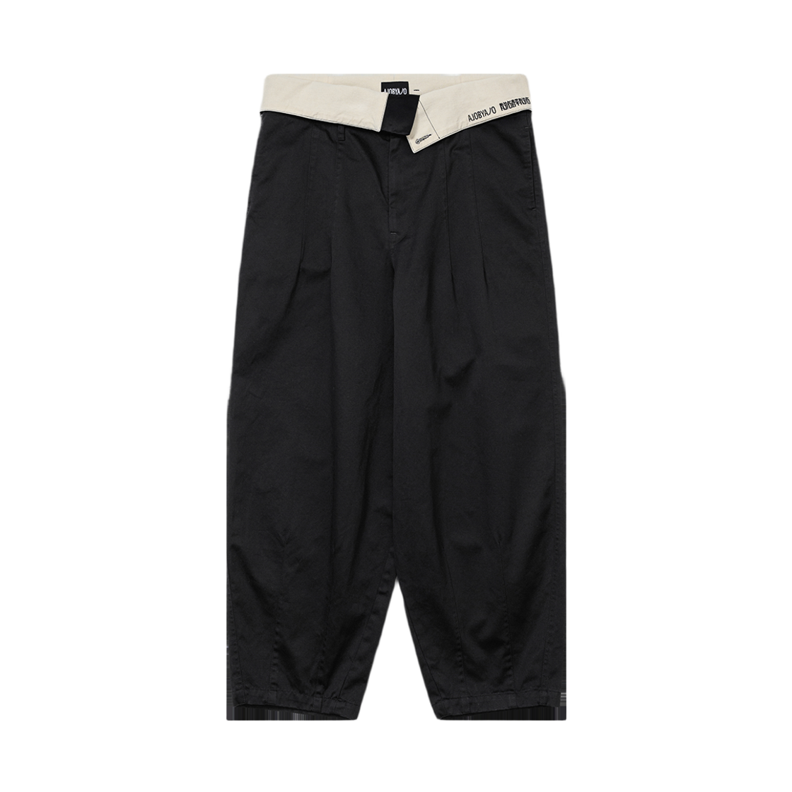 AJ254PT005BK AJOBYAJO High Waist Oversized Pants Black