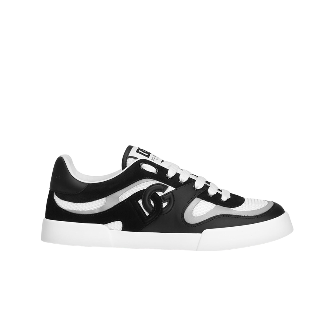 CS2305A6D6889697 Dolce & Gabbana Calfskin Strobel Portofino Light Sneakers Multicolor Black