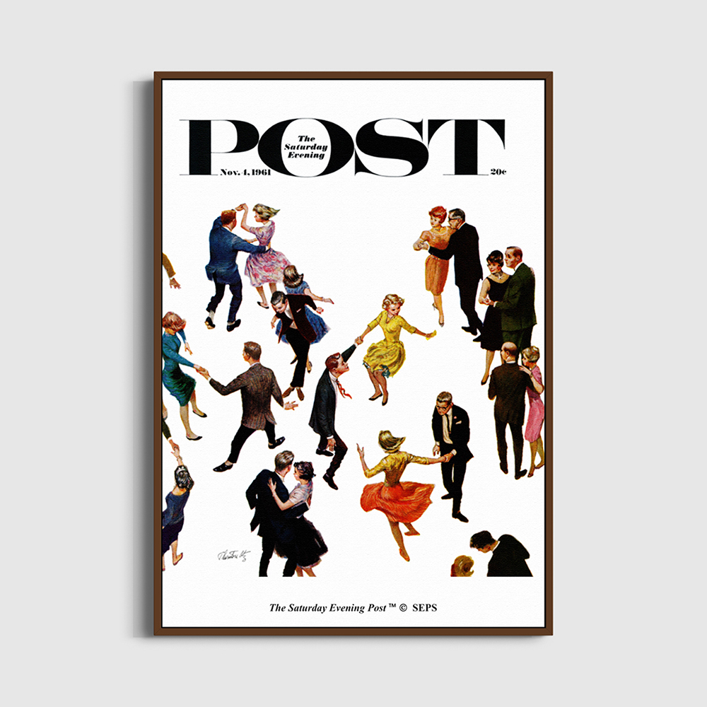 SFX3GD703A The Saturday Evening Post Framed Poster_Different Styles of Dancing_A2