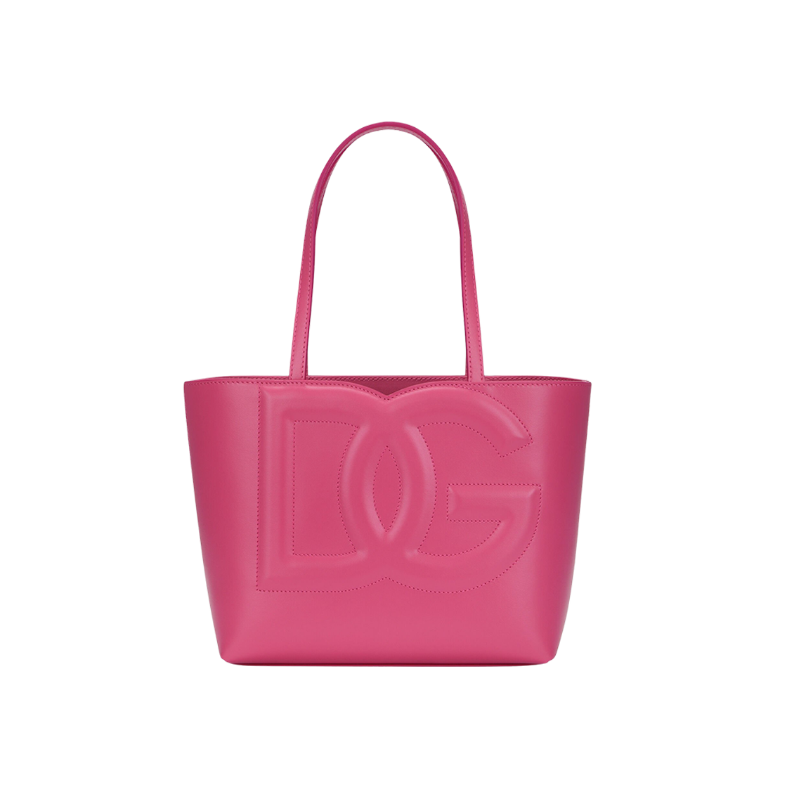 BB7337AW57680441 Dolce & Gabbana Small Calfskin DG Logo Shopper Bag Lilac