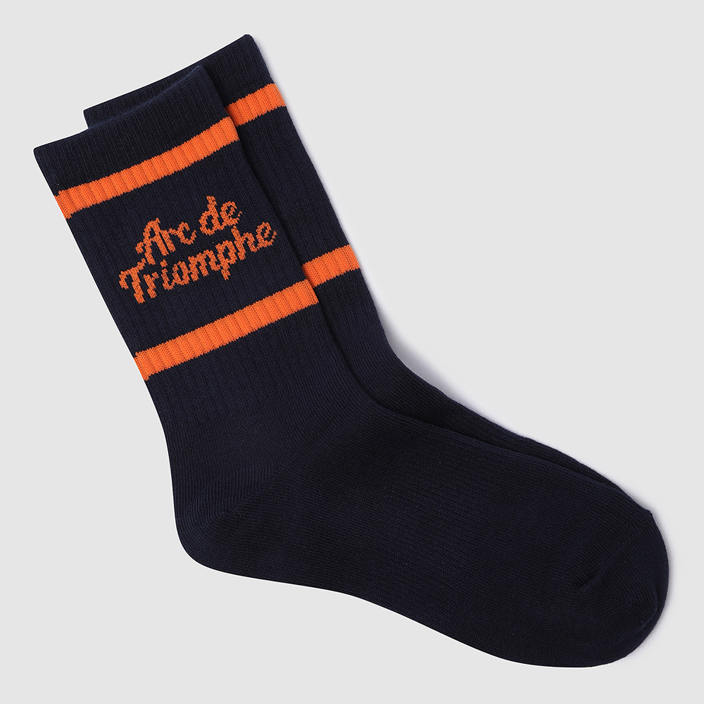 르꼬끄 스포르티브 라이프 그래픽 하이삭스 - 네이비(QQ323ASC82)(le coq sportif Graphic High Socks Dark Navy) - 3