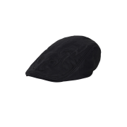AJOBYAJO Tribal Logo Nylon Flat Cap Black