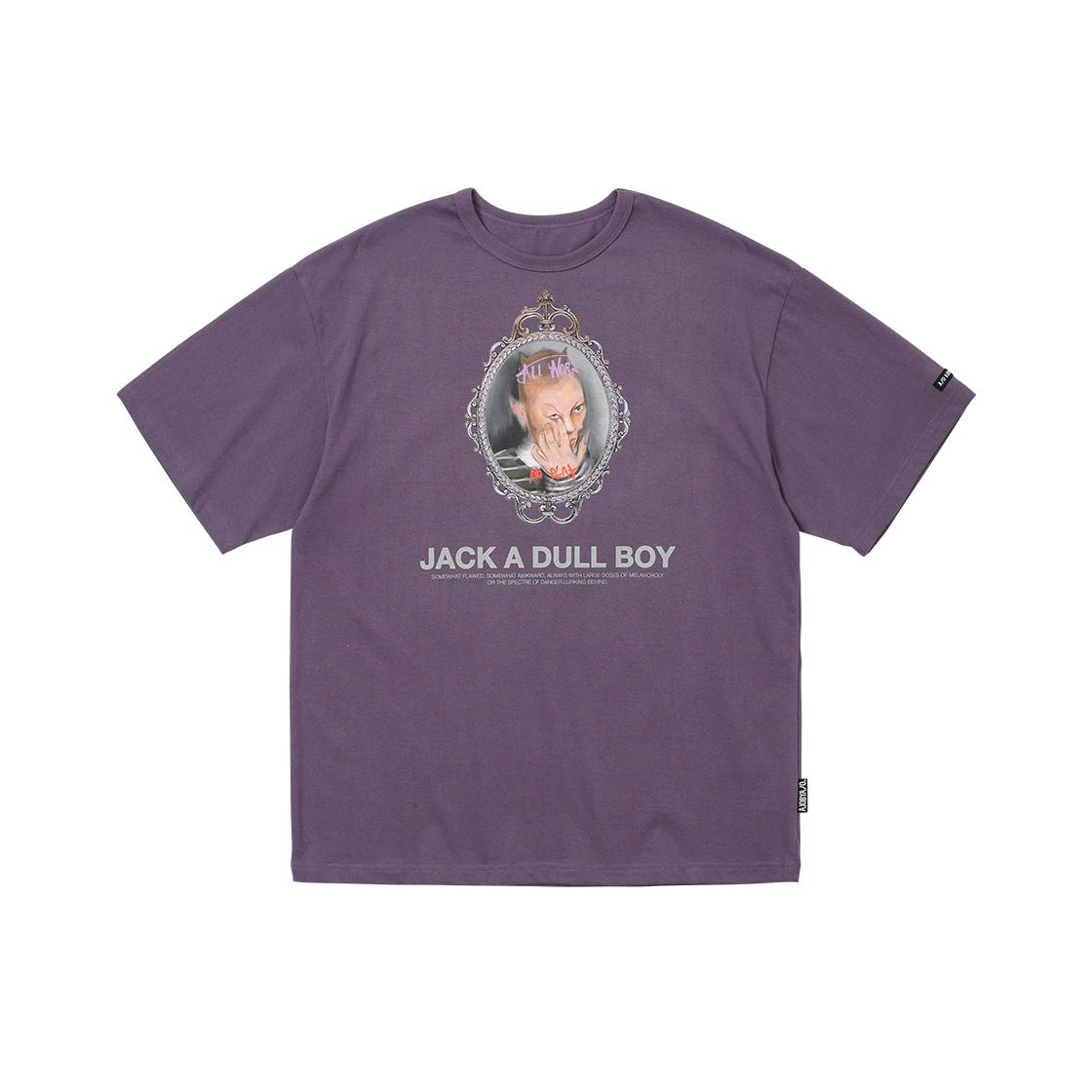 AJ254TE002PU AJOBYAJO Jack's Portrait T-shirt Purple