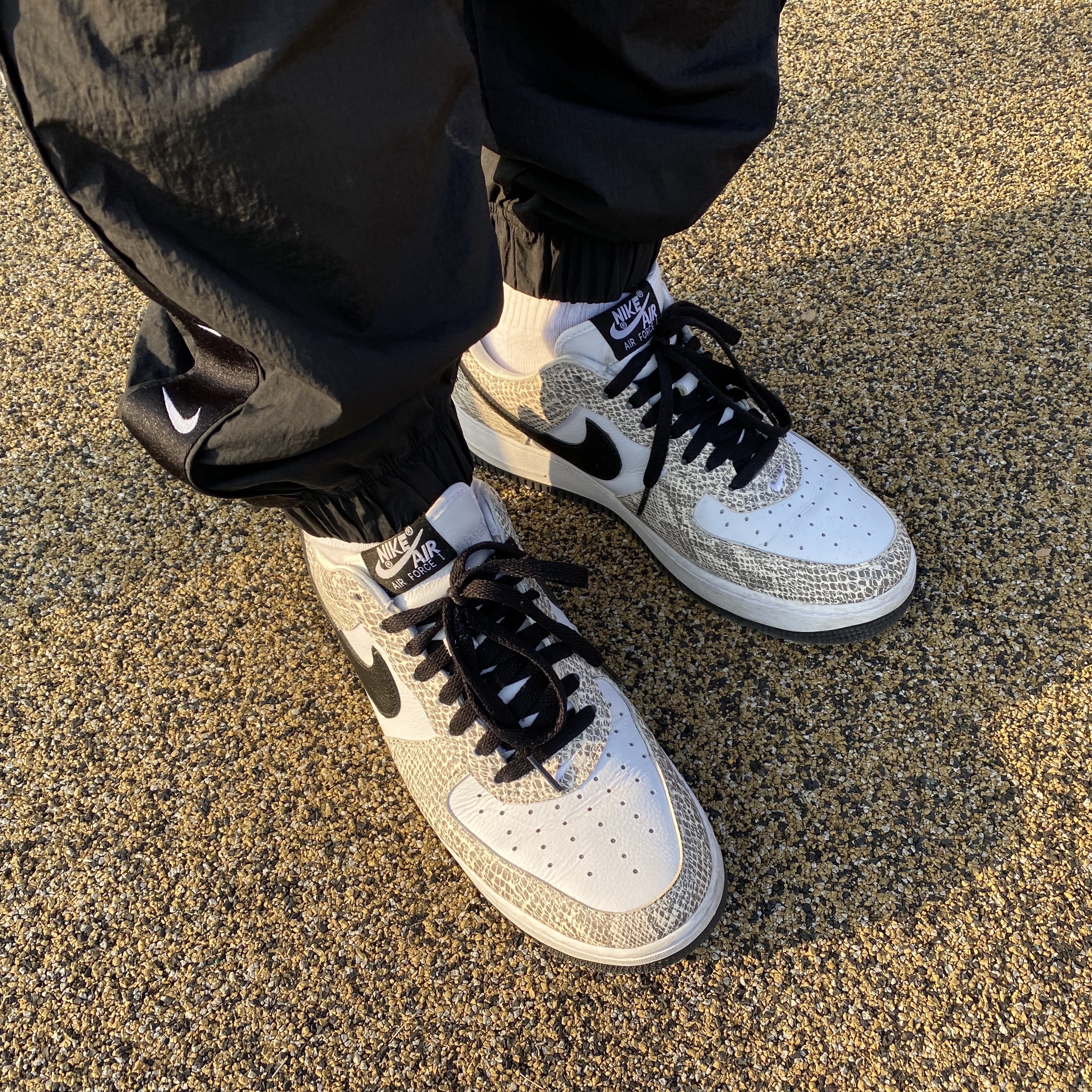 Nike Air Force 1 Low Retro Cocoa Snake 2018 착용 스타일 - 2