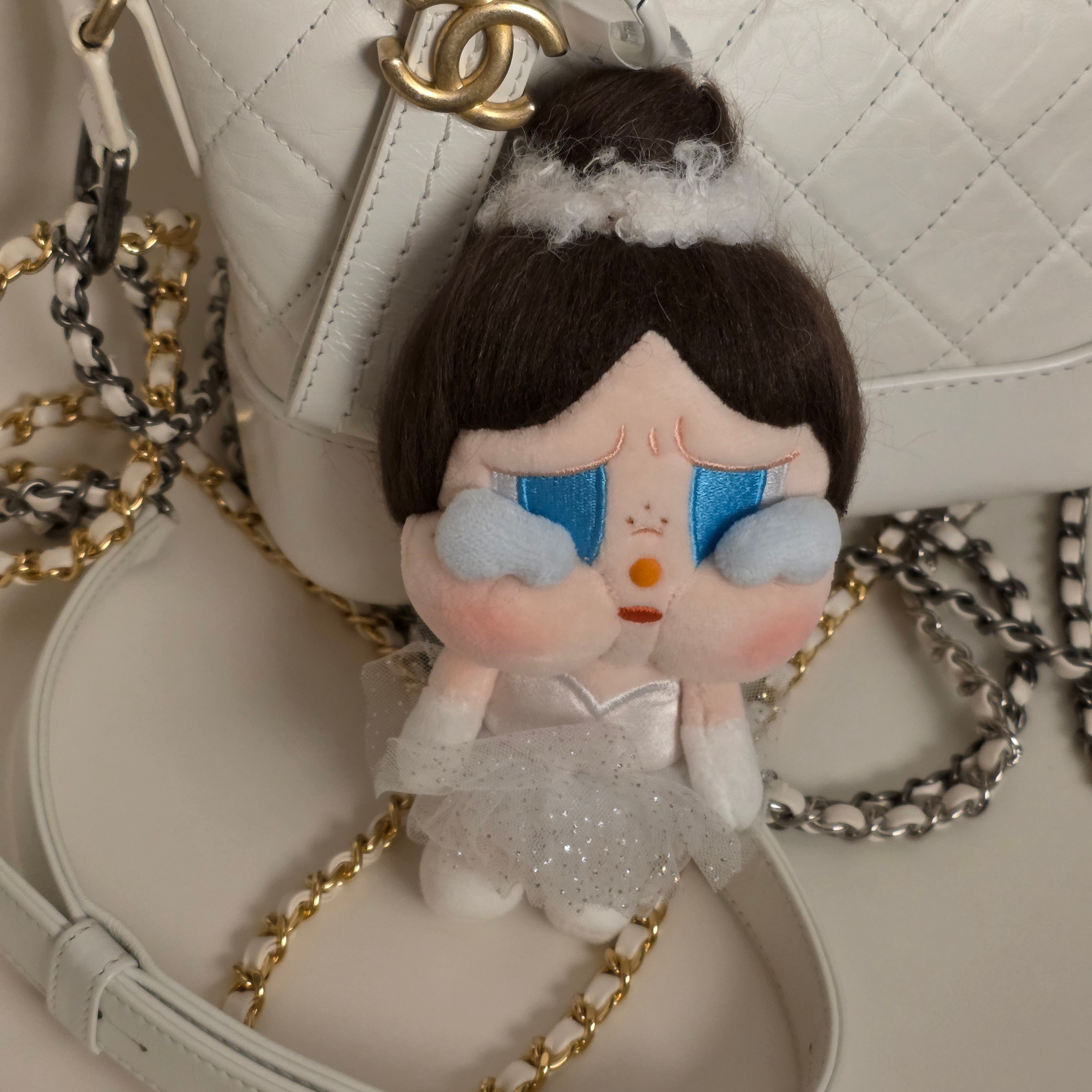 Pop Mart Crybaby Shiny Shiny Series Plush Pedant Blister Pack 착용 스타일 - 2