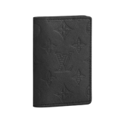 Louis Vuitton Pocket Organizer Monogram Shadow Black