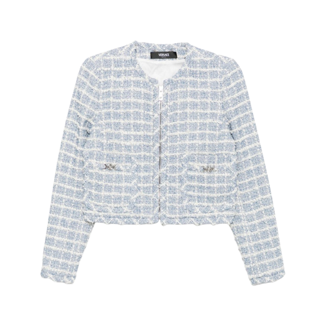 1020967-1A15390-1UN70 (W) Versace Tweed Jacket Blue