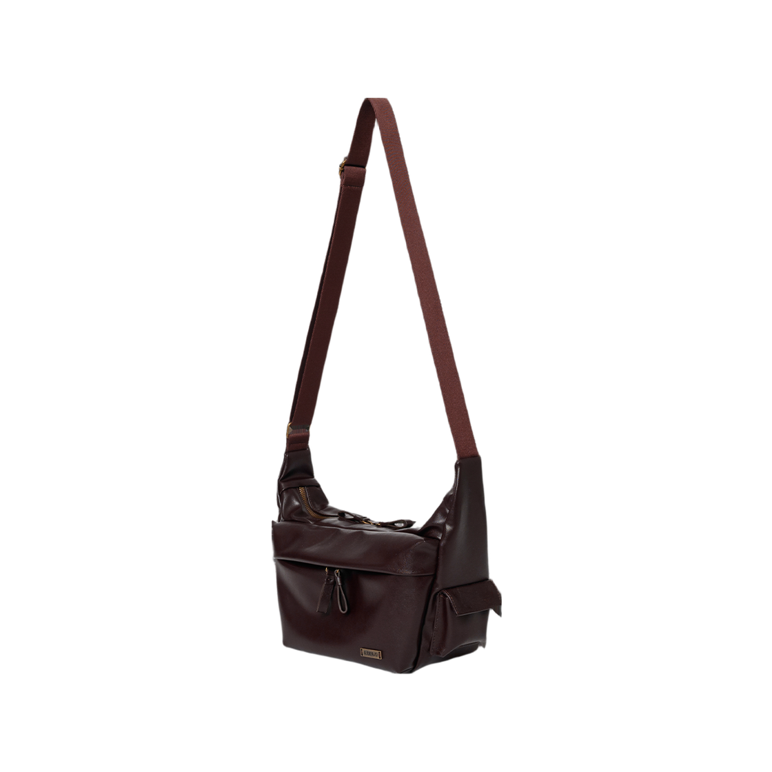 아조바이아조 페이즐리 스카프 크로스 백 & 목걸이 지갑 브라운(AJOBYAJO Paisley Scarf Cross Bag & Neck Wallet Brown) - 2