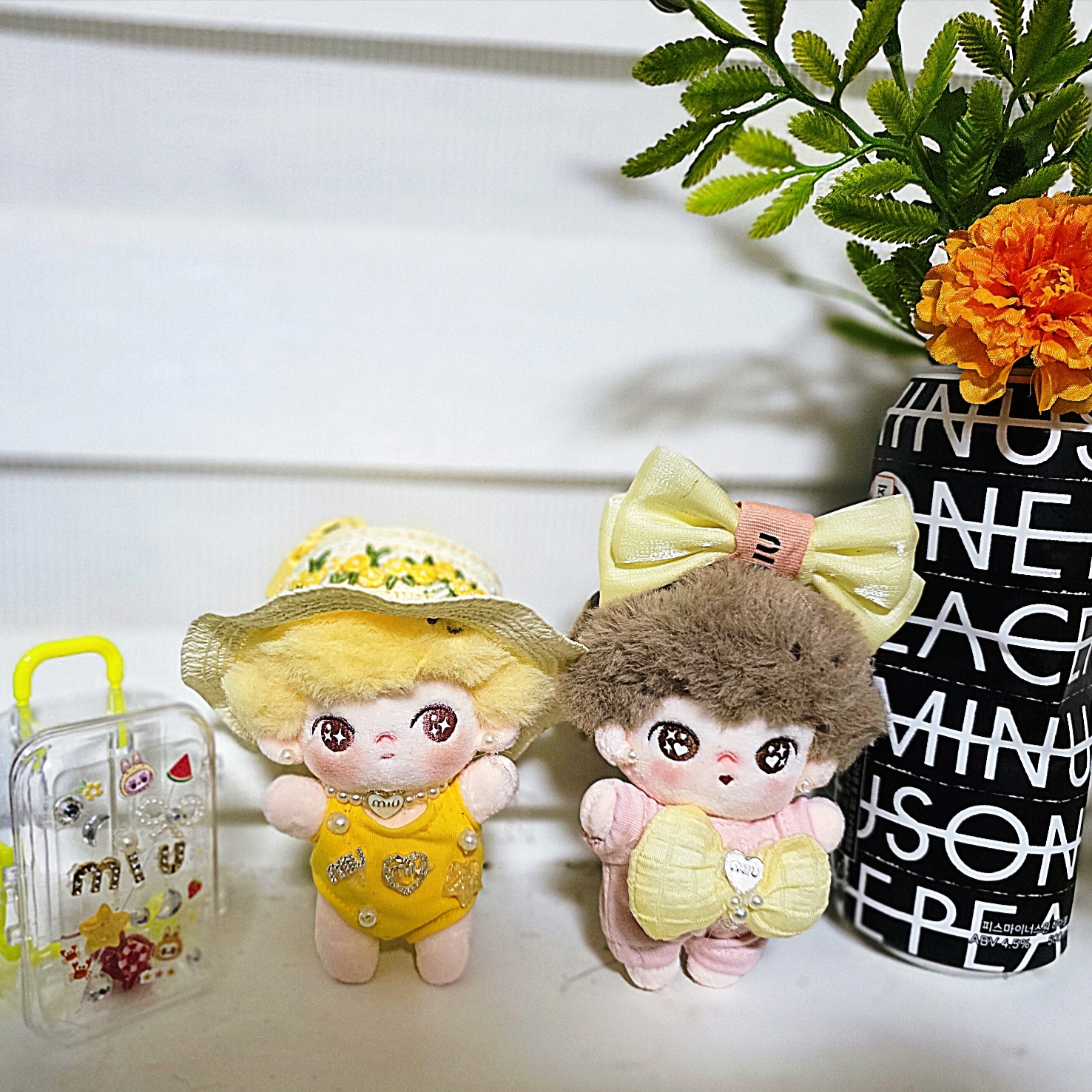 Pop Mart Dimoo Crush On Coffee Series Soft Faced Plush Keychain Sealed Case (6 Blind Boxes), Pop Mart Dimoo Crush On Coffee Series Vinyl Plush Blister Pack 착용 스타일