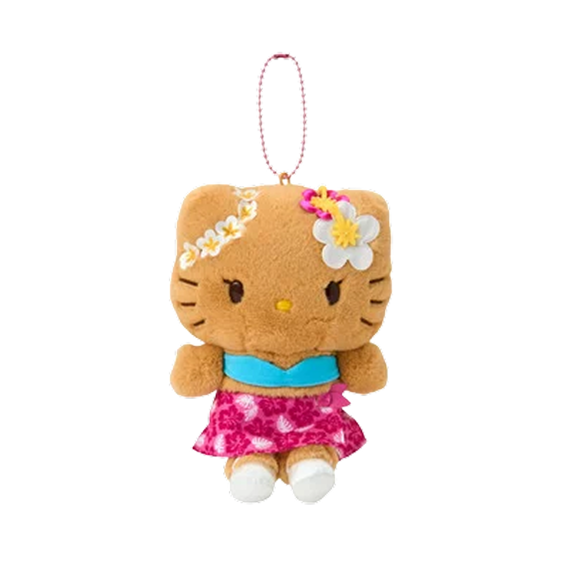 산리오 헬로 키티 토코나츠 베케이션 마스코트 홀더 핑크(Sanrio Hello Kitty Tokonatsu Vacation Mascot Holder Pink) - 1