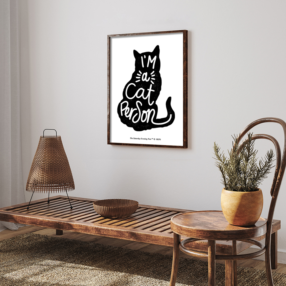 더 새터데이 이브닝 포스트 프레임 포스터_캣 퍼슨_A2(The Saturday Evening Post Framed Poster_Cat Person_A2) - 5
