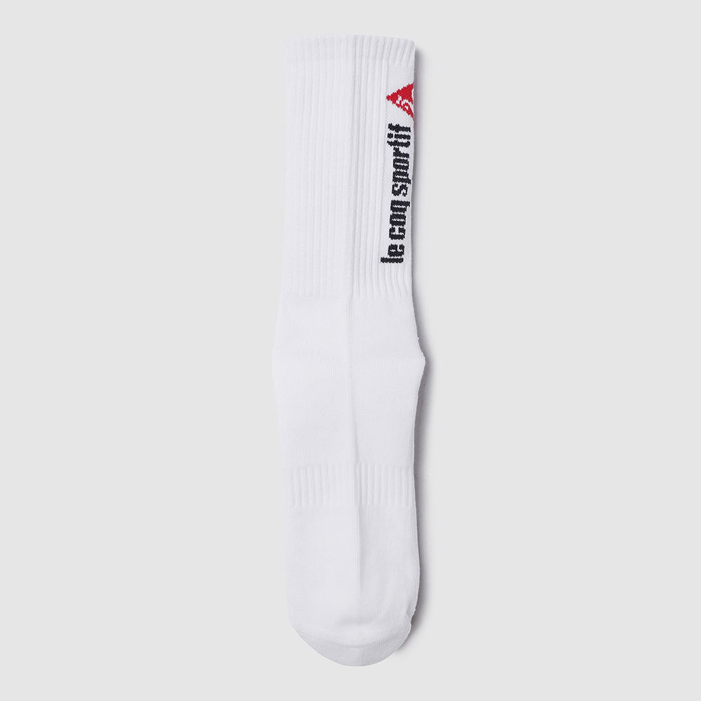 르꼬끄 스포르티브 유니 로고 하이삭스 - 화이트(QQ323ASC83)(le coq sportif Unisex Logo High Socks White) - 4