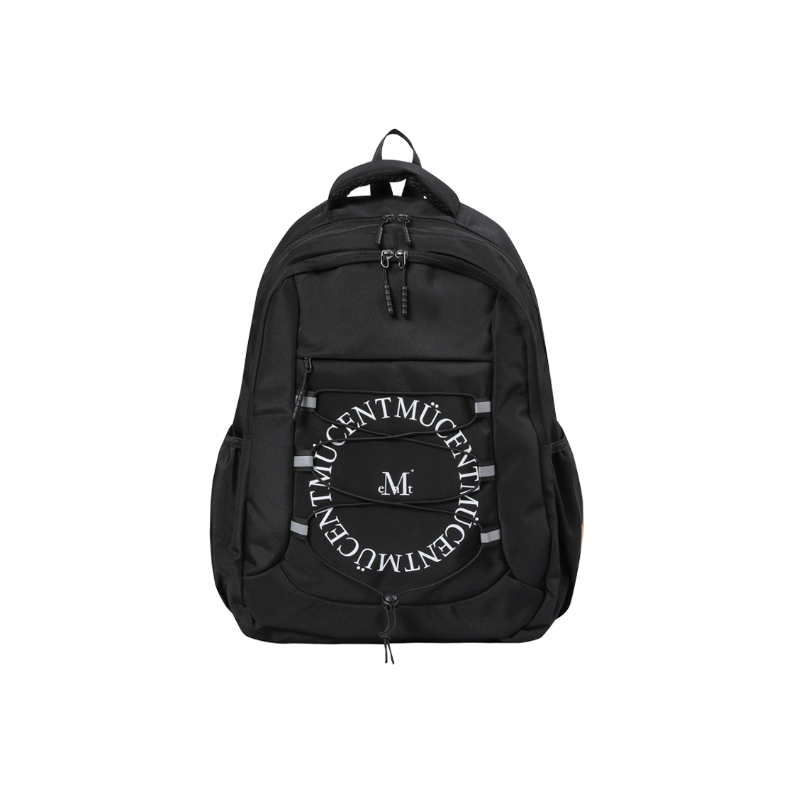 무센트 트래빈 원형 로고 백팩 남녀공용 블랙(MUCENT Travin Arc Logo Back Pack Unisex Black)