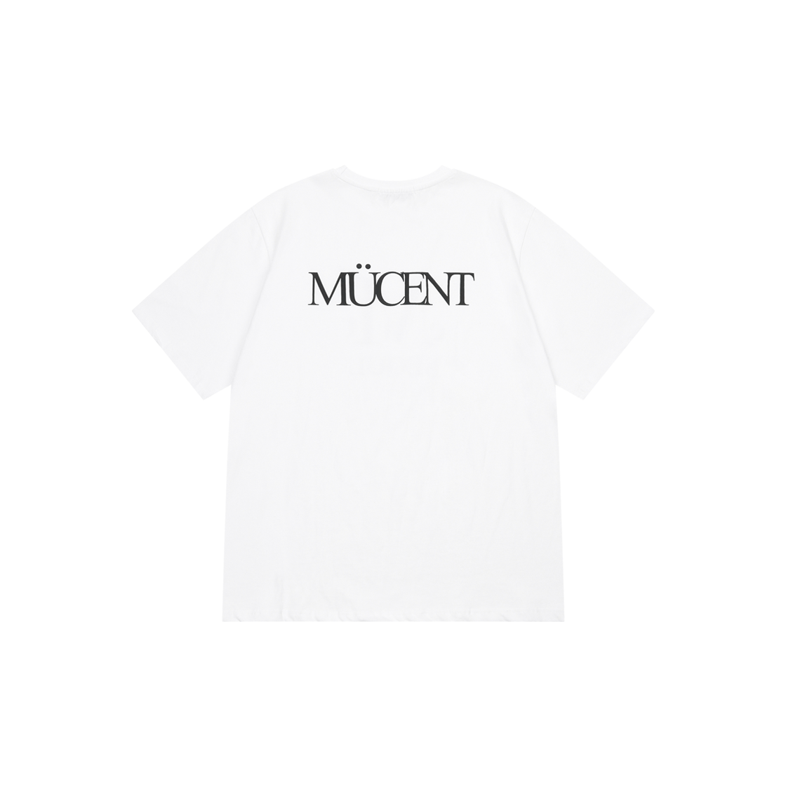 무센트 서울 시그니처 로고 반팔 티 남녀공용 화이트(MUCENT Seoul Signature Logo Half T Unisex White) - 2