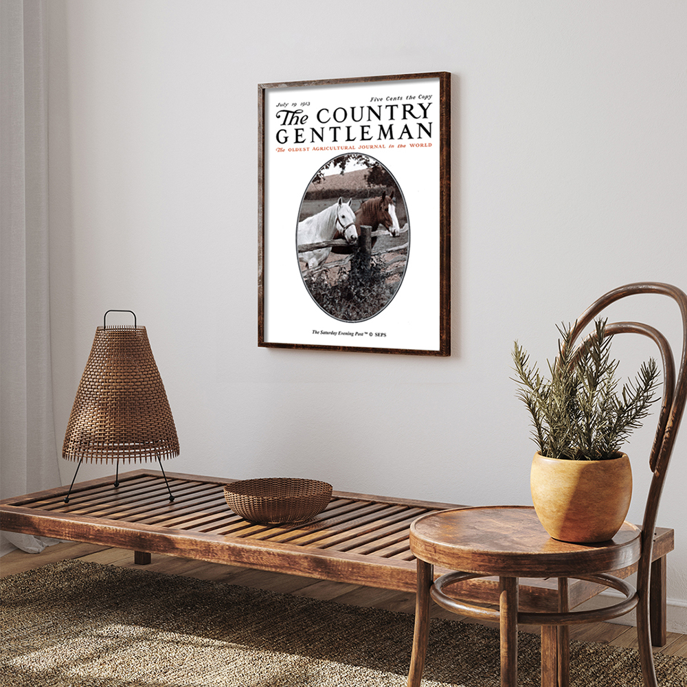더 새터데이 이브닝 포스트 프레임 포스터_울타리 옆의 말들_A2(The Saturday Evening Post Framed Poster_Horses at Fence_A2) - 5