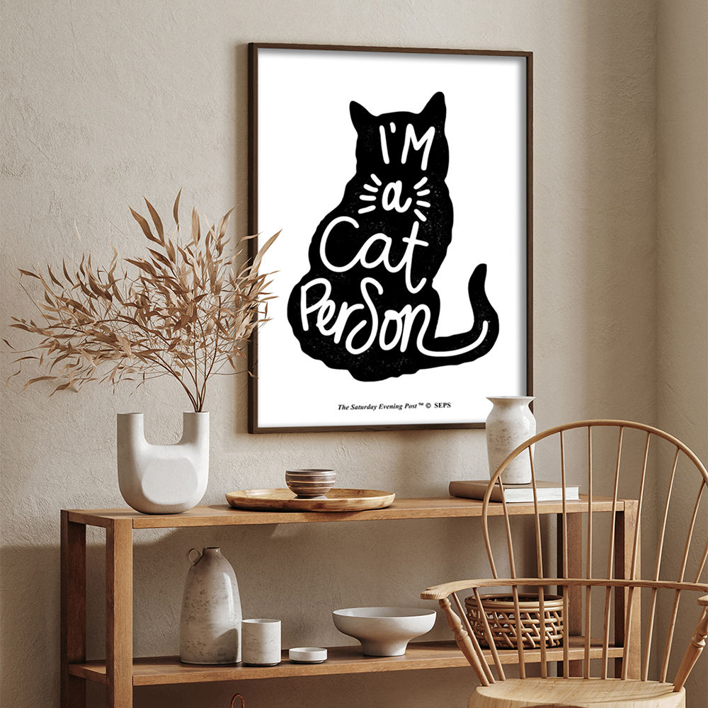 더 새터데이 이브닝 포스트 프레임 포스터_캣 퍼슨_A2(The Saturday Evening Post Framed Poster_Cat Person_A2) - 4