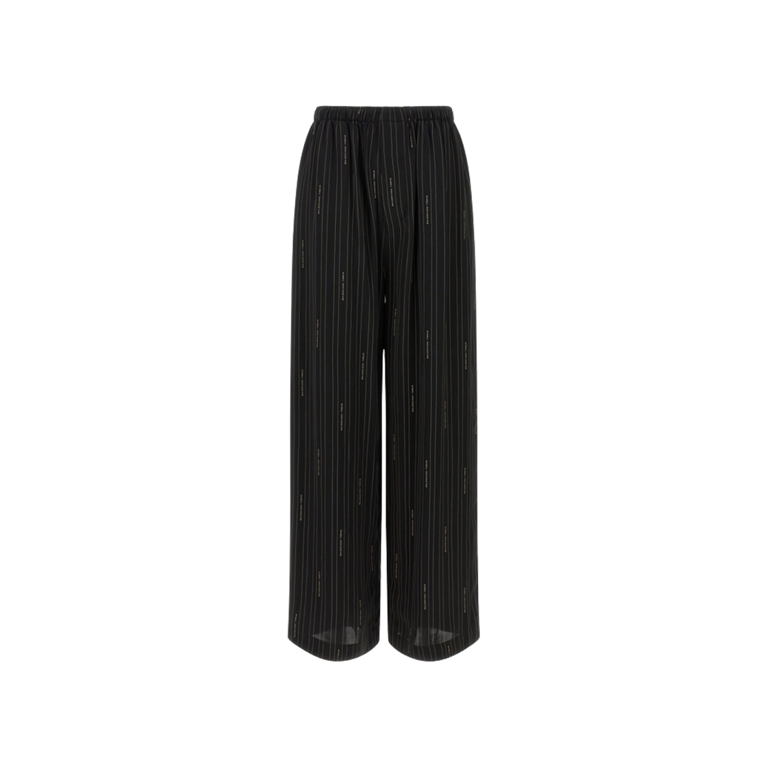 847154TSLA61264 (W) Balenciaga Pinstriped Logo Pants Black