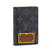 Louis Vuitton Pocket Organizer Monogram Eclipse Savane Yellow