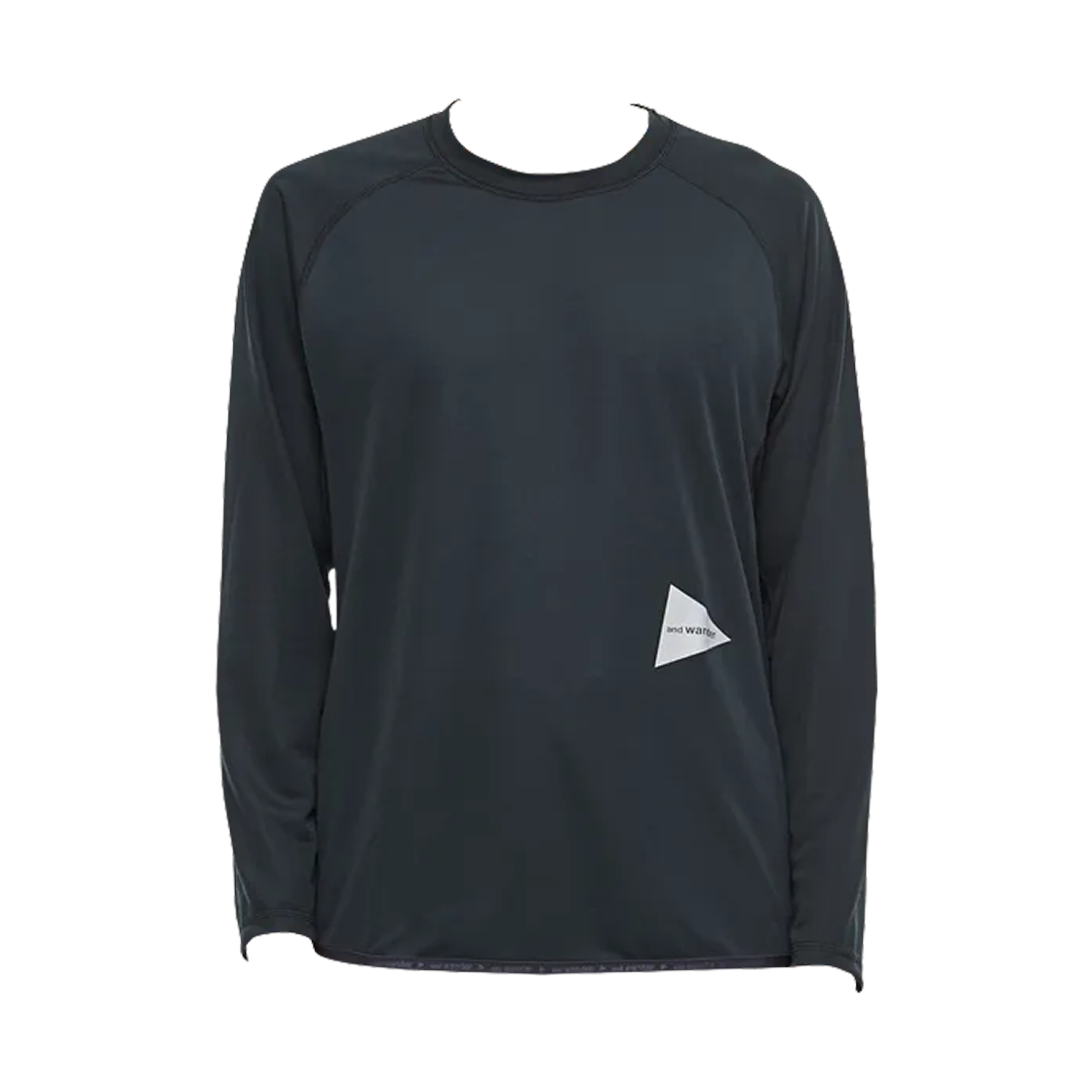 앤드 원더 파워 드라이 저지 래글런 티셔츠 블랙(And Wander Power Dry Jersey Raglan T-Shirt Black)
