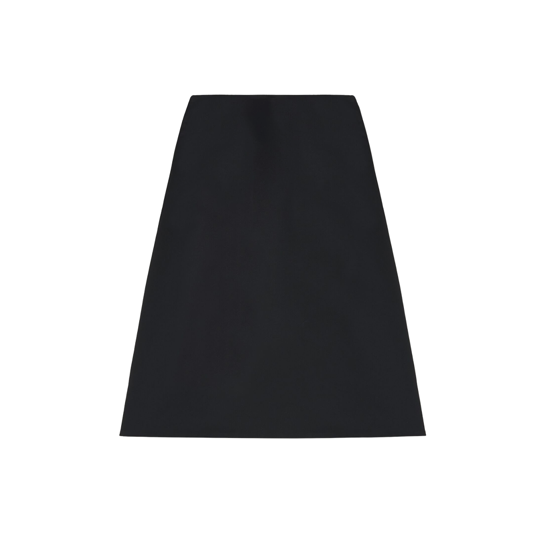 (W) 알렉산더 맥퀸 킥백 미디 스커트 블랙((W) Alexander McQueen Kickback Midi Skirt Black)