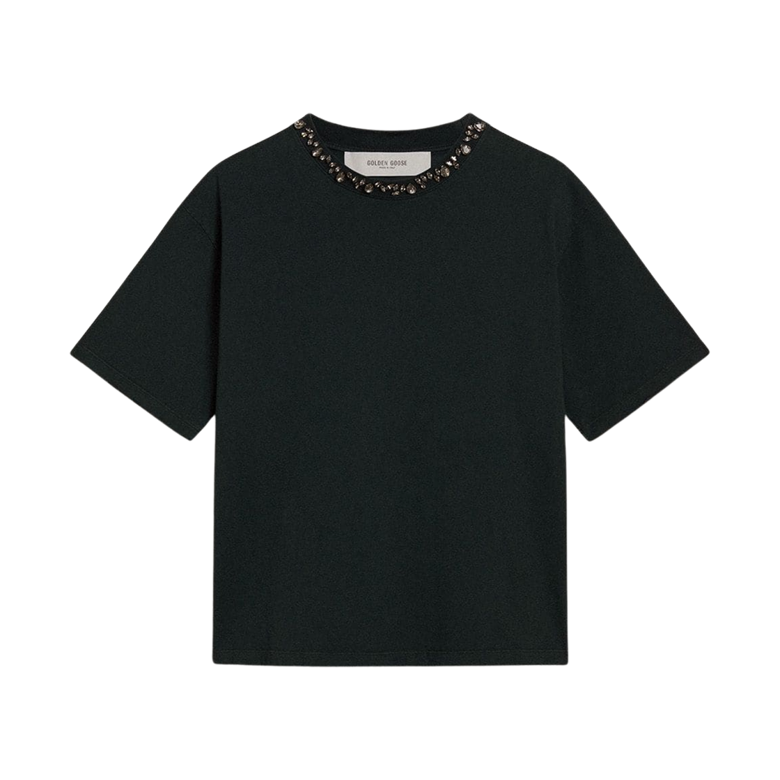 (W) 골든구스 크리스탈 티셔츠 블랙((W) Golden Goose Crystal T-Shirt Black)