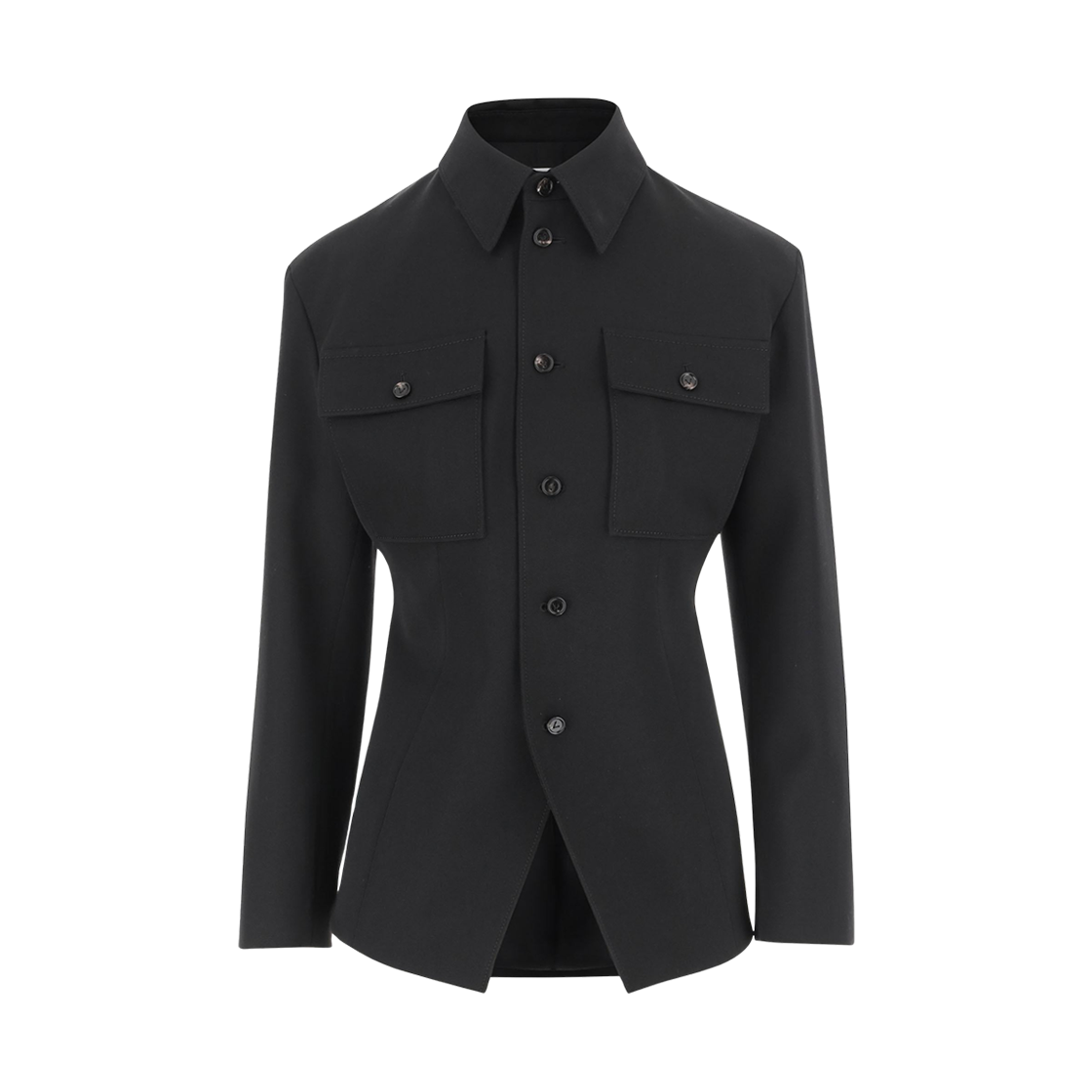 (W) 보테가 베네타 울 자켓 블랙((W) Bottega Veneta Wool Jacket Black)