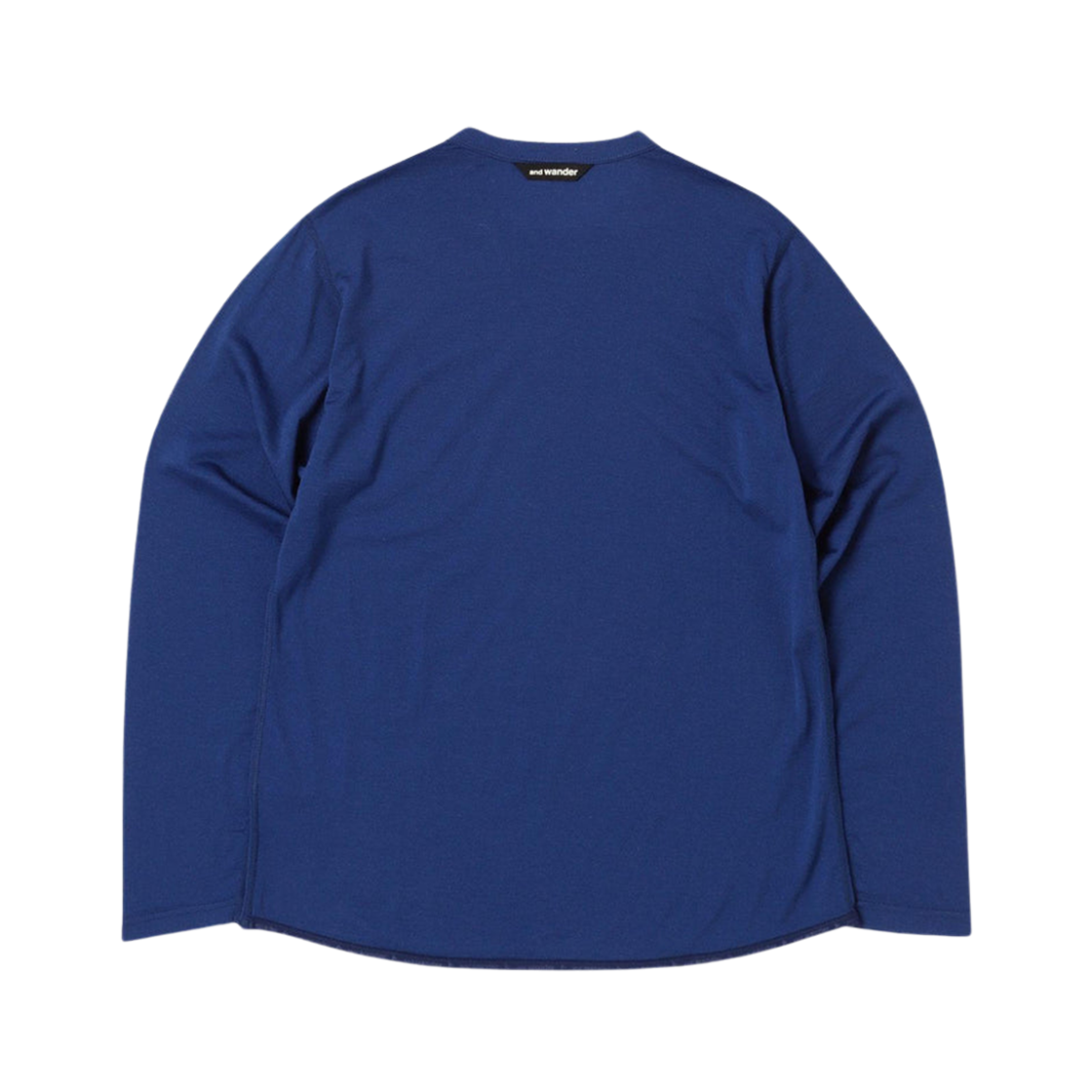 앤드 원더 28 메리노 베이스 롱슬리브 티셔츠 블루(And Wander 28 Merino Base Long Sleeve T-Shirt Blue) - 2