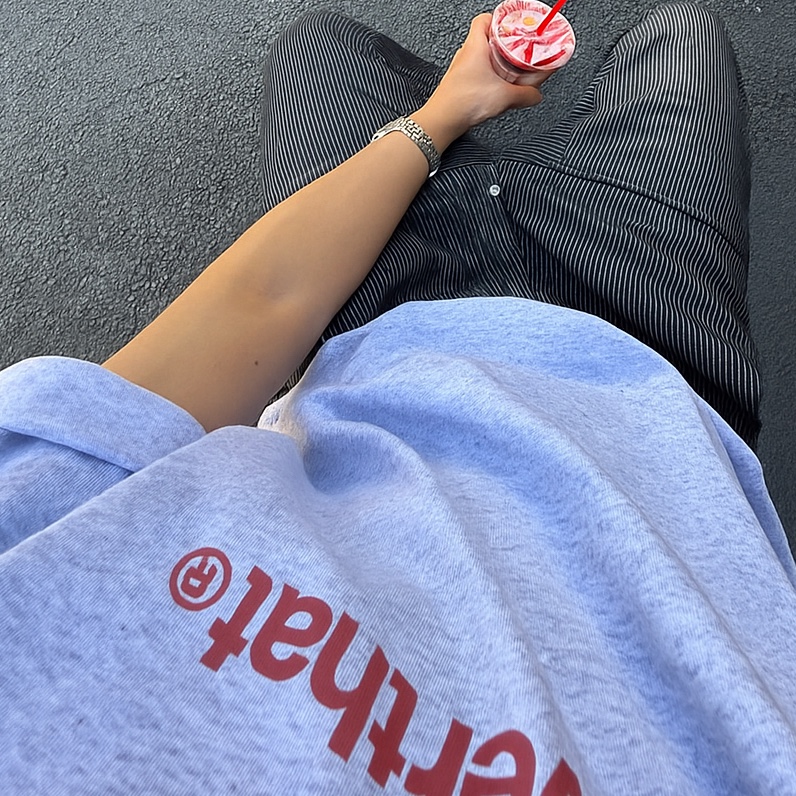 Casio A-159WA-N1, Thisisneverthat T-Logo T-Shirt Heather Grey 착용 스타일
