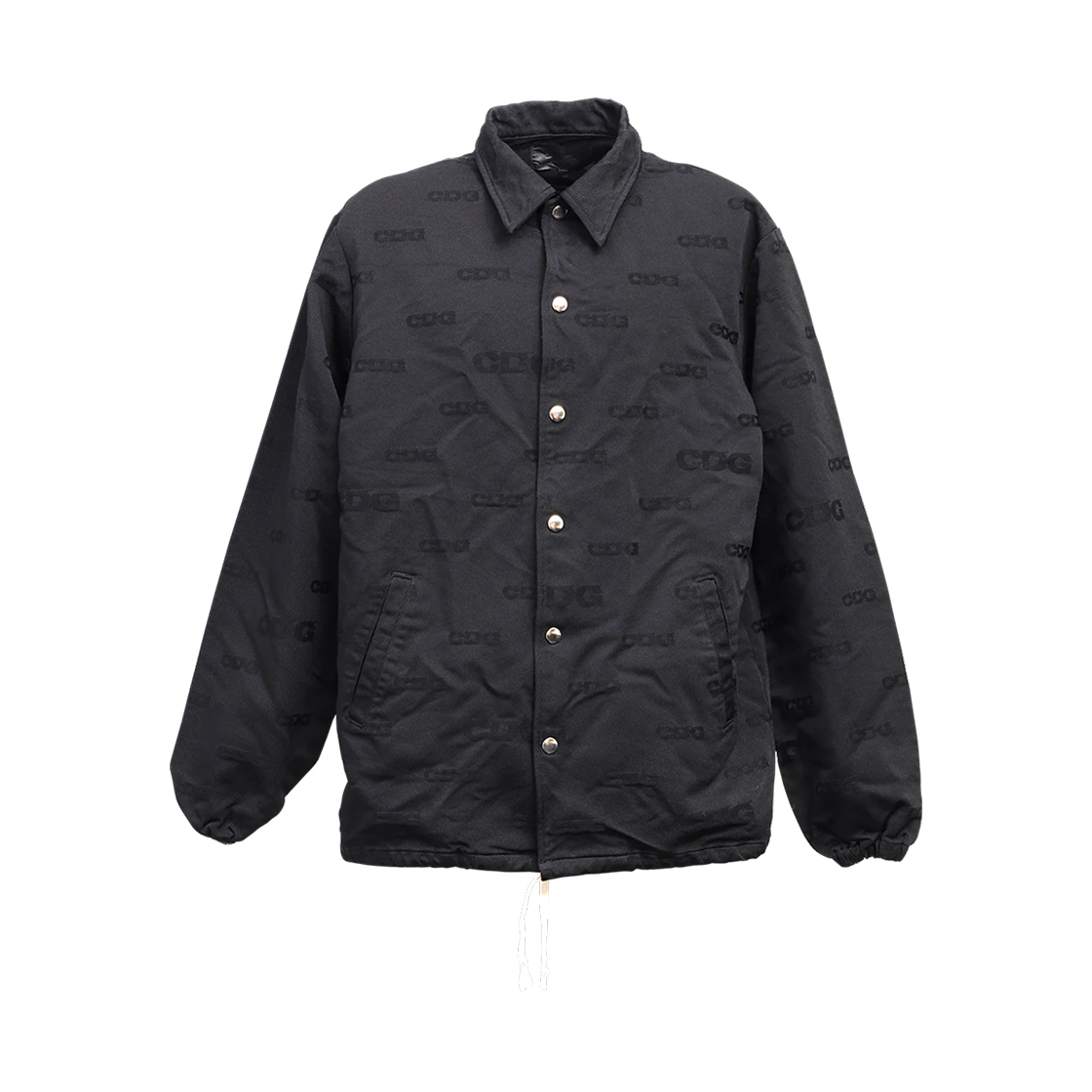 CDG 자카드 코치 자켓 블랙(CDG Jacquard Coach Jacket Black)