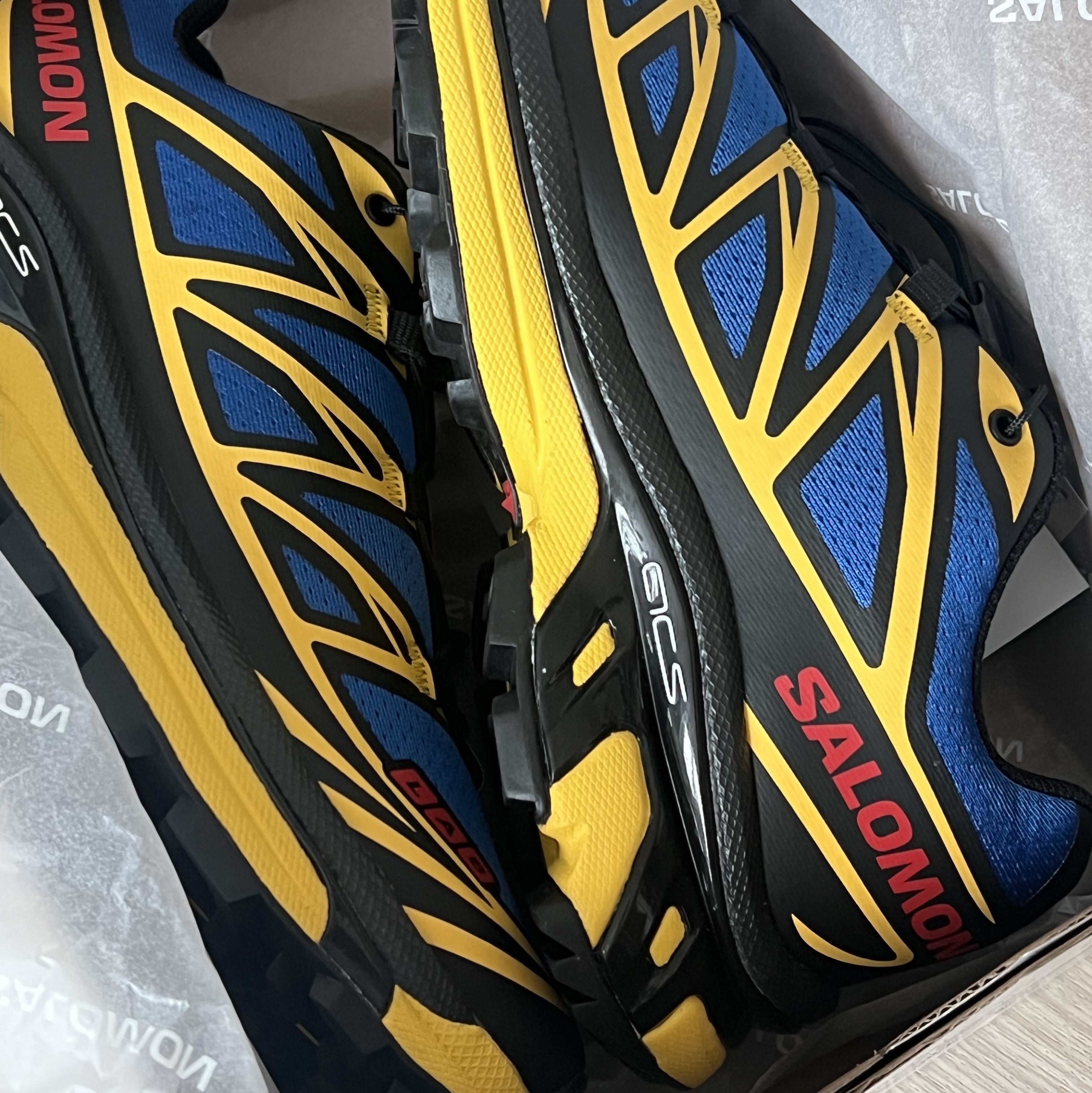 Salomon x JJJJound XT-6 Nautical Blue Lemon 착용 스타일