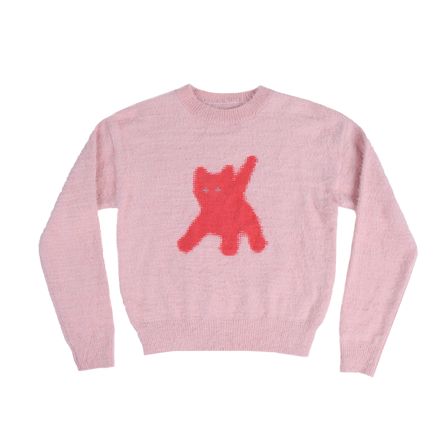 에이이에이이 플래시 캣츠 앙고라 니트 핑크(AEAE Flashed Cats Angora Knit Pink) - 1