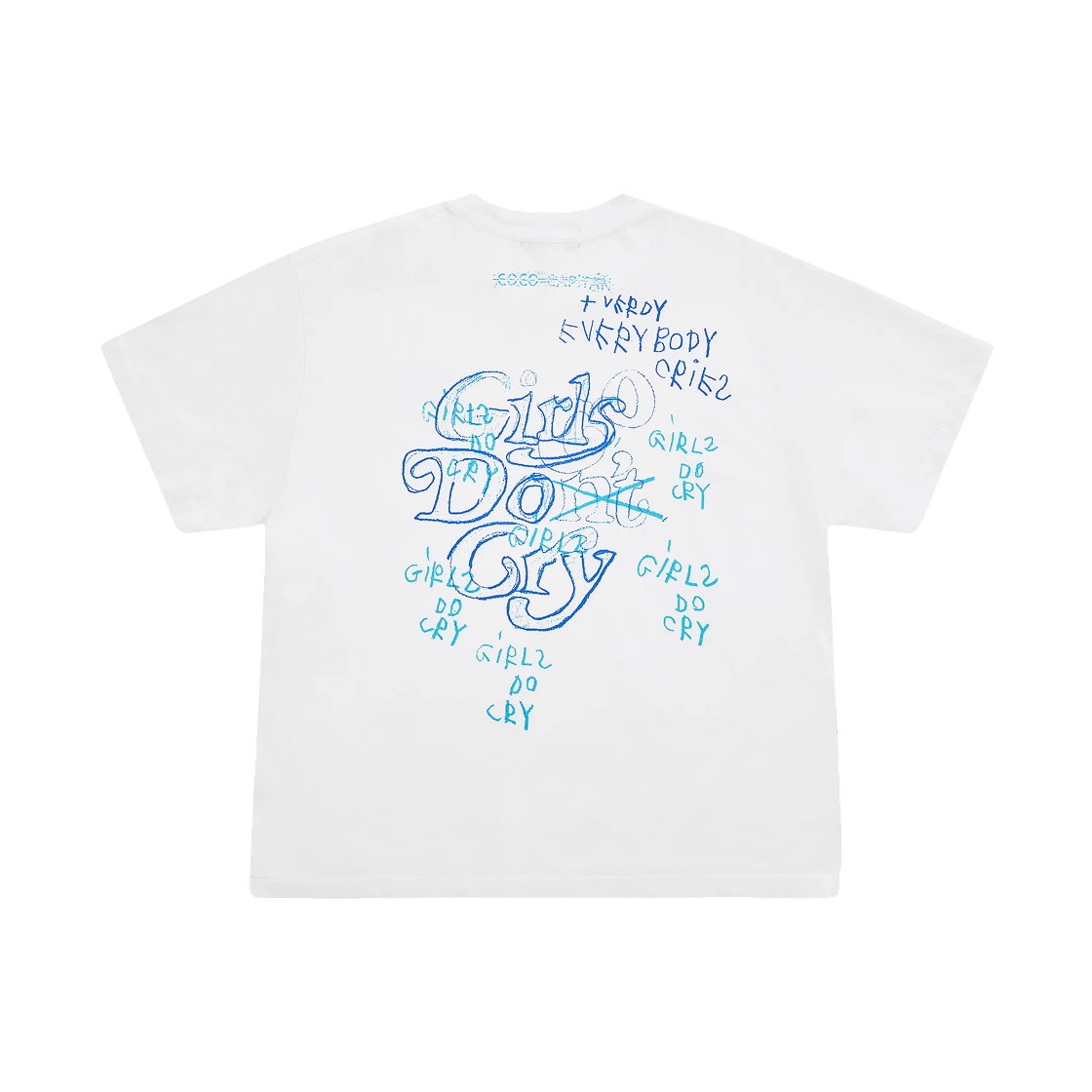 베르디 x 카피타나 걸스 돈 크라이 티셔츠 화이트(Verdy x Capitana Girls Don't Cry T-Shirt White)