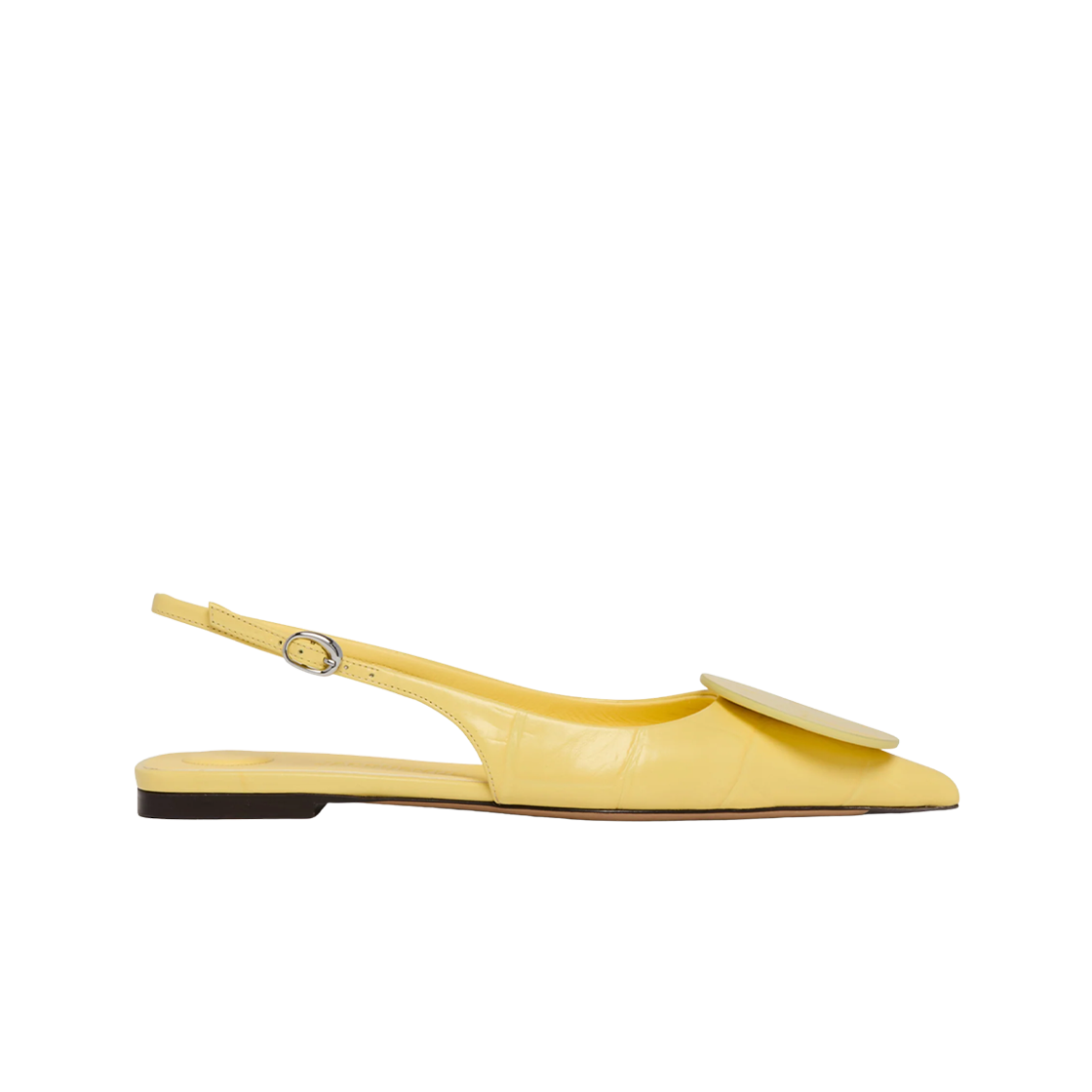 241FO077-3164-210 (W) Jacquemus Duelo Sling Backs Yellow