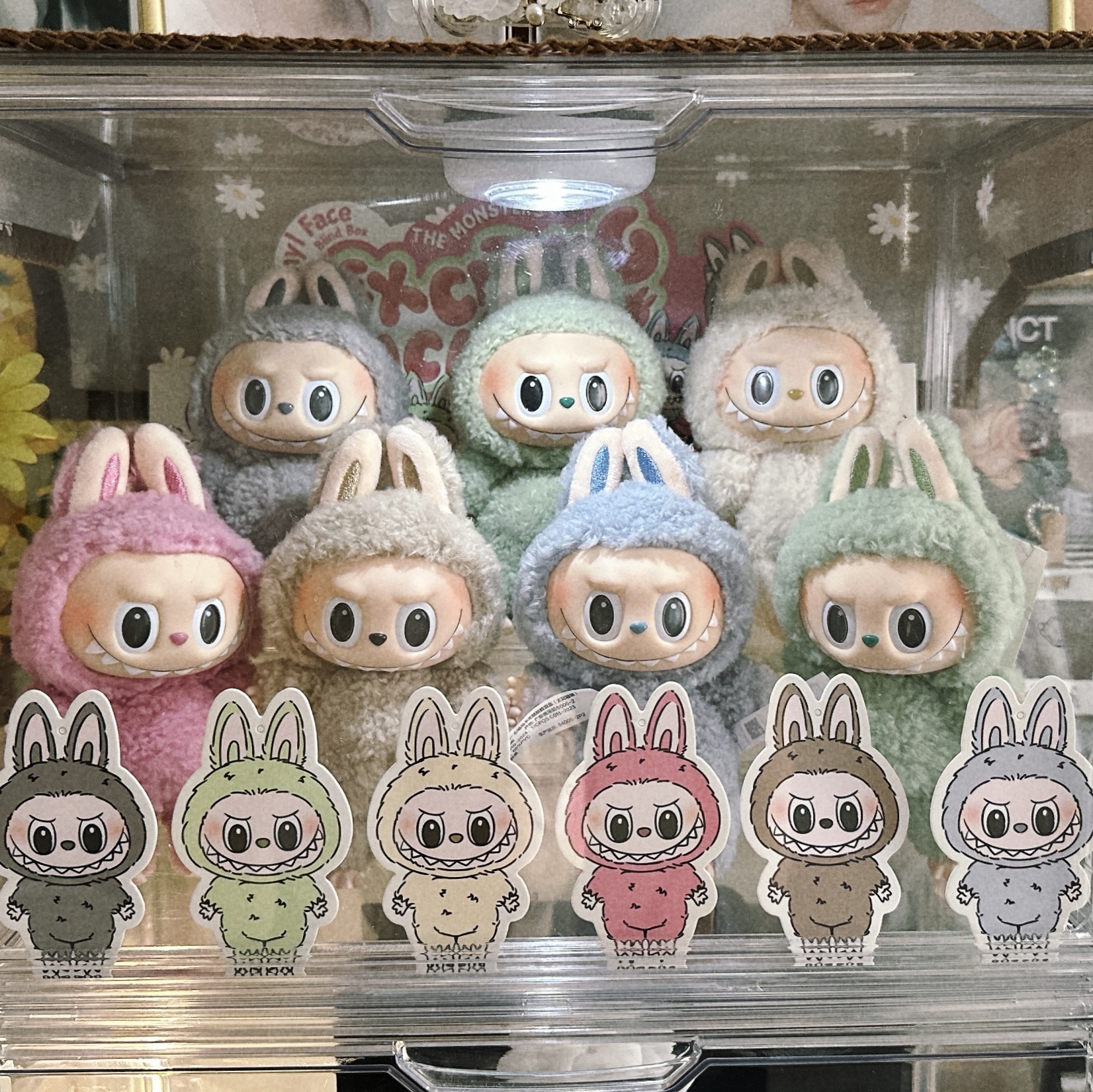 Pop Mart The Monsters Labubu Tasty Macarons Series Sealed Case (6 Blind Boxes) 착용 스타일