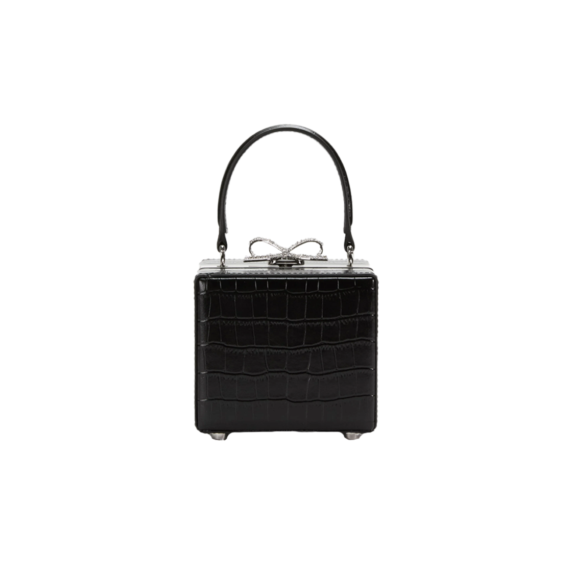 셀프 포트레이트 우먼 크록 마이크로 백 블랙 - 25FW(Self Portrait Women Croc Micro Bag Black - 25FW)