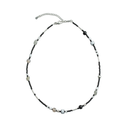 RioAN023 Riomeu Blanc Noir Venezia Necklace 2mm