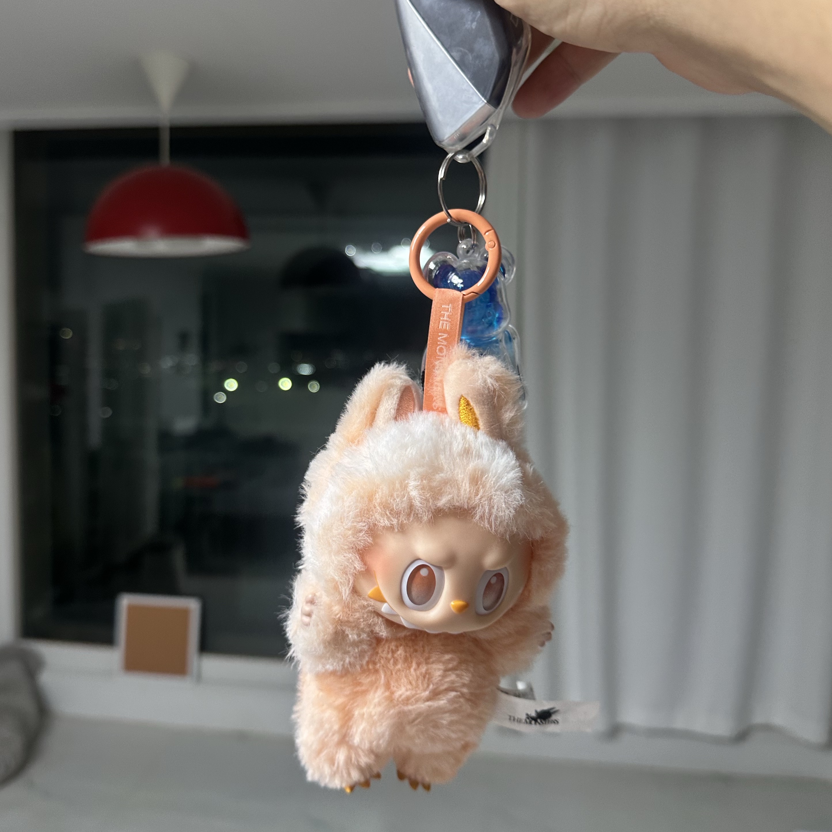 Pop Mart Labubu The Monsters Highlight Series Happiness Keyring (Opened Case), Bearbrick x Ader Error 100% 착용 스타일