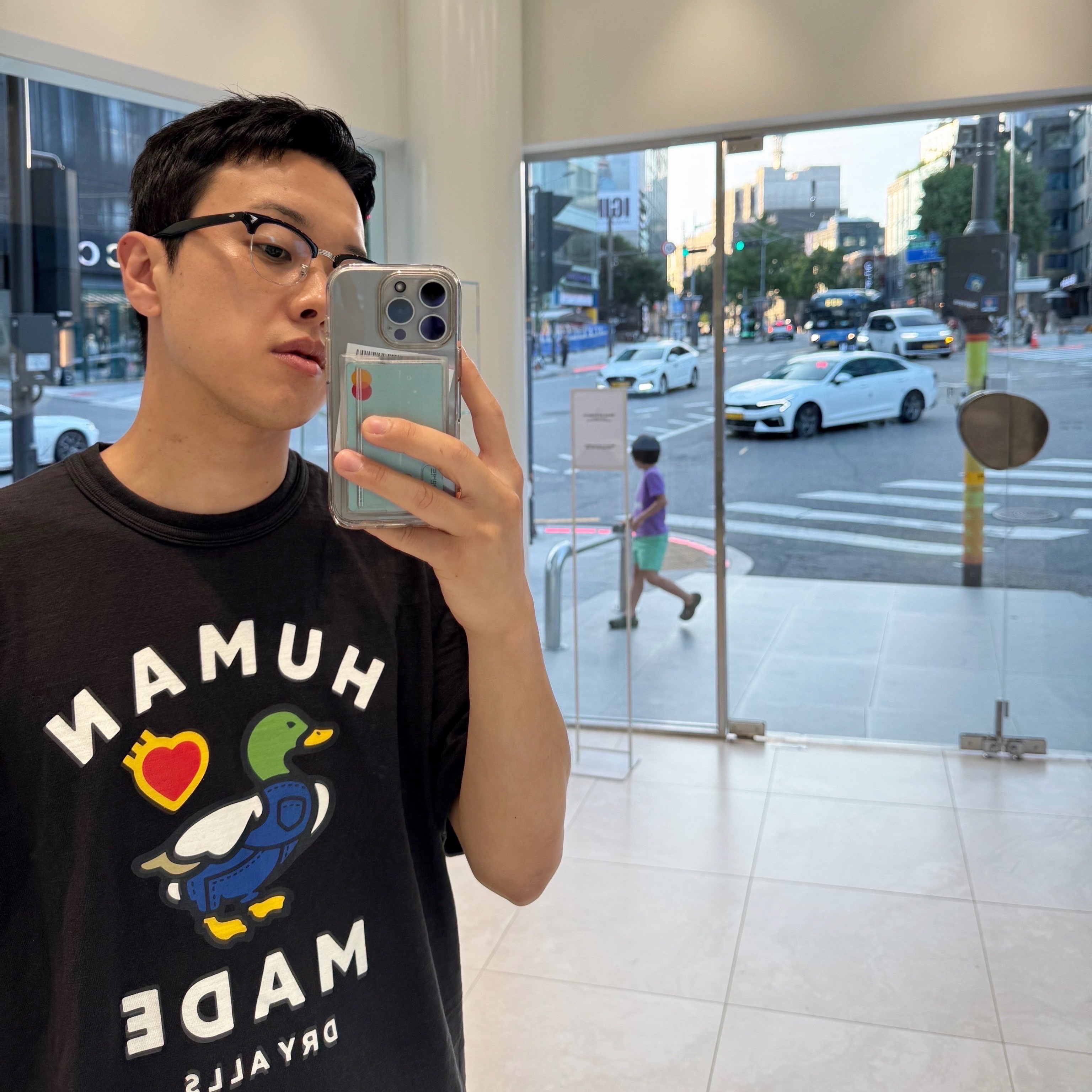 Human Made Graphic T-Shirt #05 Black 착용 스타일