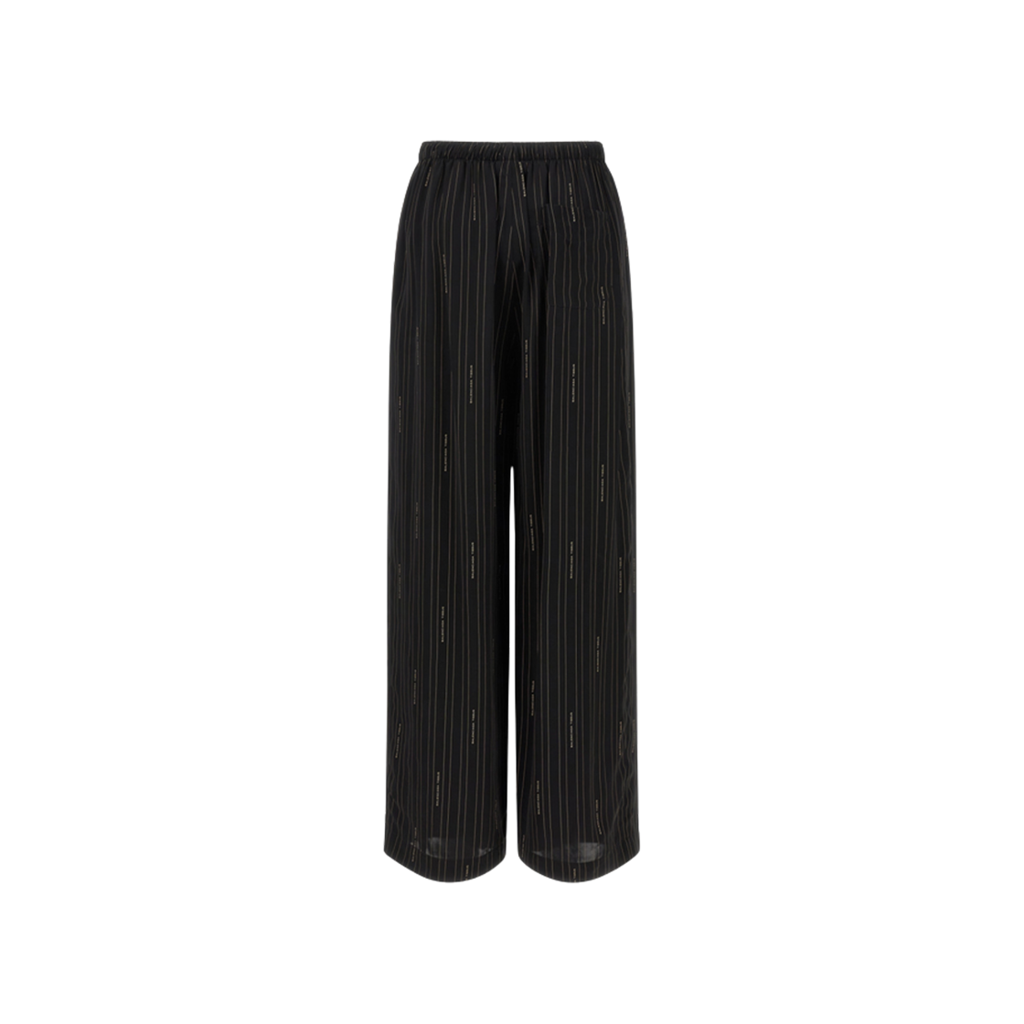 (W) 발렌시아가 핀스트라이프 로고 팬츠 블랙((W) Balenciaga Pinstriped Logo Pants Black) - 2