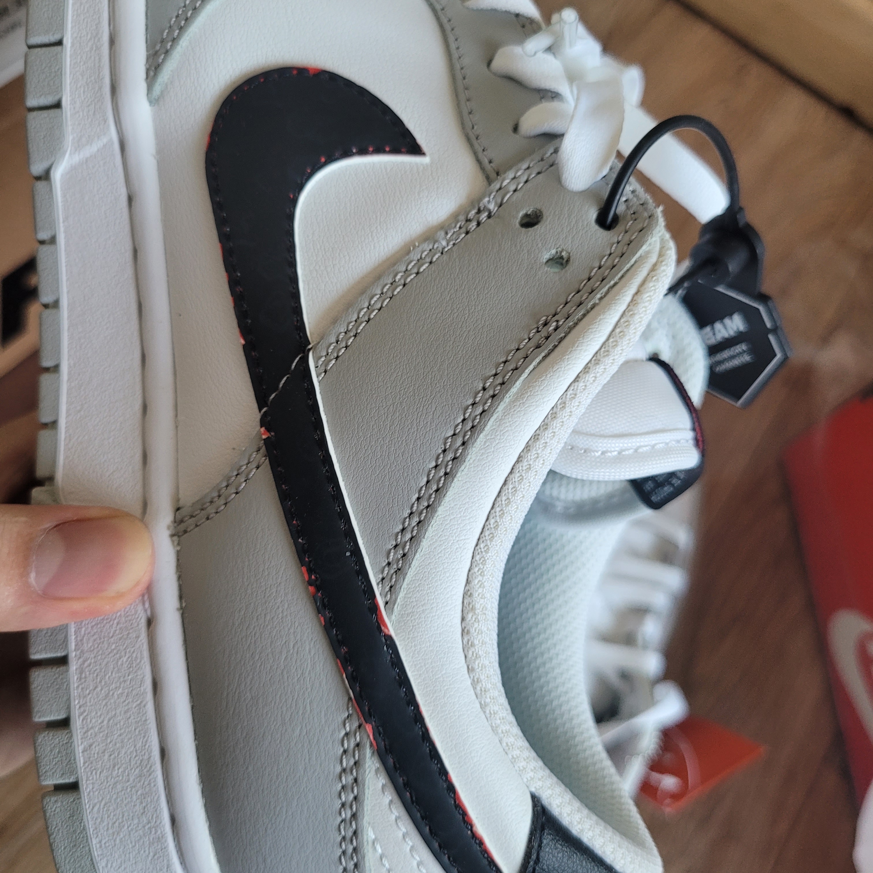 Nike Dunk Low Retro SE Jackpot Grey Fog 착용 스타일 - 2