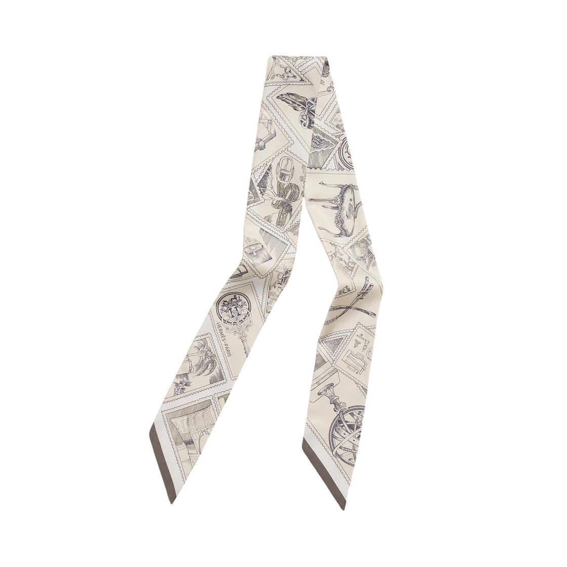 (W) 에르메스 르 필라뗄리스트 뒤 포부르 트윌리 파쉐민 그래파이트 그리((W) Hermes Le Philateliste du Faubourg Twilly Parchemin Graphite Gris)