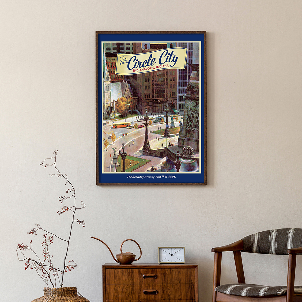 더 새터데이 이브닝 포스트 프레임 포스터_모뉴먼트 시티_A2(The Saturday Evening Post Framed Poster_Monument Circle_A2) - 2