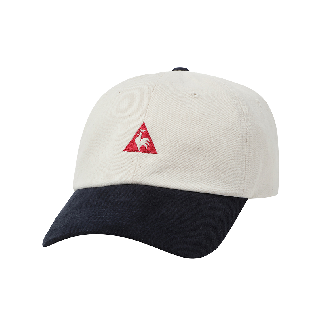 QQ323ACP91_IVY0 le coq sportif Seasonal Triangle Logo Ball Cap Ivory